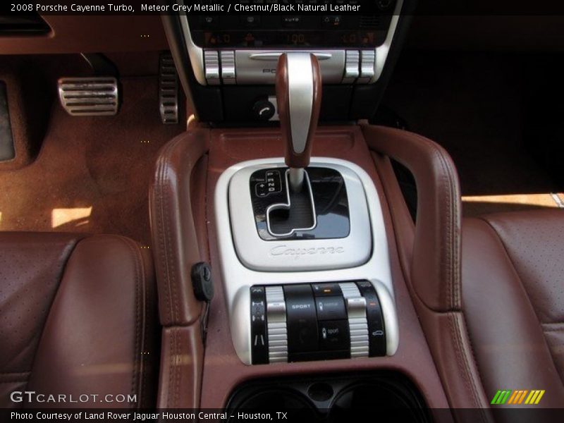 Meteor Grey Metallic / Chestnut/Black Natural Leather 2008 Porsche Cayenne Turbo
