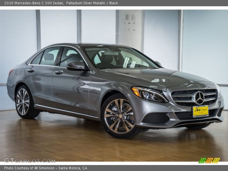 Palladium Silver Metallic / Black 2016 Mercedes-Benz C 300 Sedan