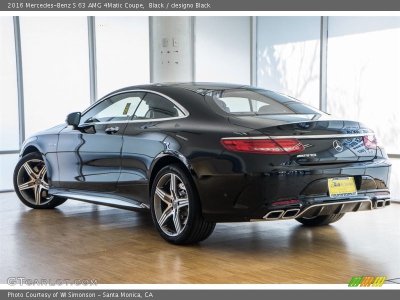 Black / designo Black 2016 Mercedes-Benz S 63 AMG 4Matic Coupe