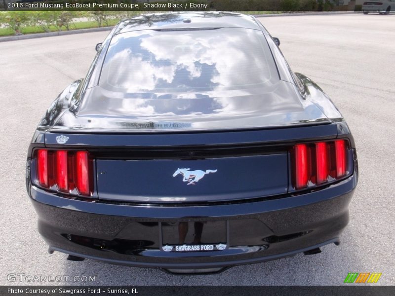 Shadow Black / Ebony 2016 Ford Mustang EcoBoost Premium Coupe