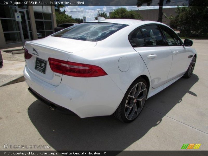 Polaris White / Jet/Red 2017 Jaguar XE 35t R-Sport