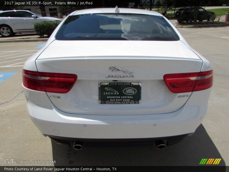Polaris White / Jet/Red 2017 Jaguar XE 35t R-Sport