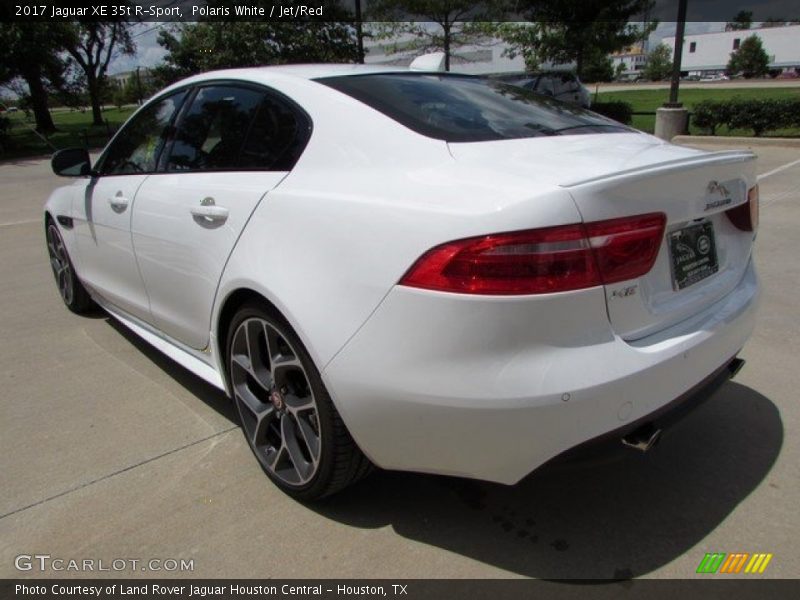 Polaris White / Jet/Red 2017 Jaguar XE 35t R-Sport