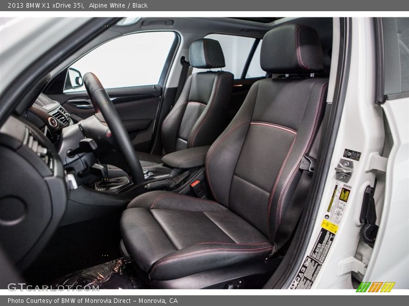 Alpine White / Black 2013 BMW X1 xDrive 35i
