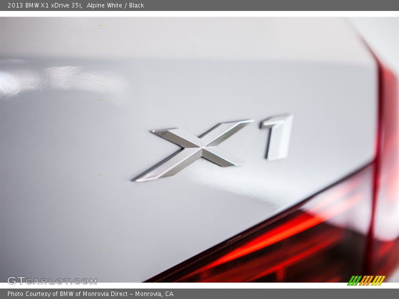 Alpine White / Black 2013 BMW X1 xDrive 35i