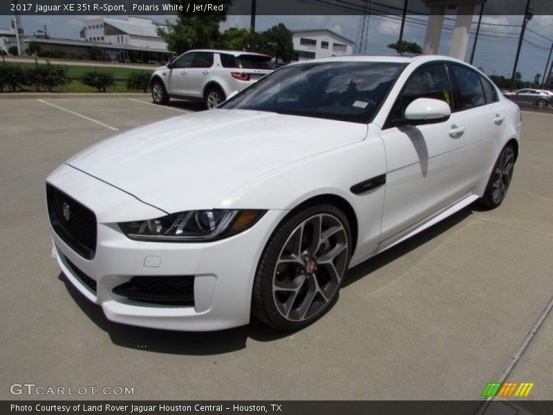 Polaris White / Jet/Red 2017 Jaguar XE 35t R-Sport