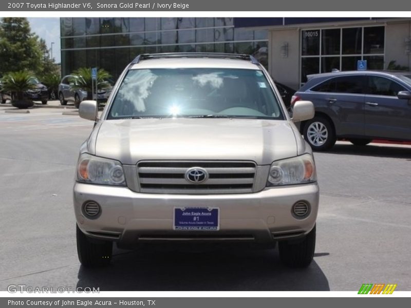 Sonora Gold Pearl / Ivory Beige 2007 Toyota Highlander V6