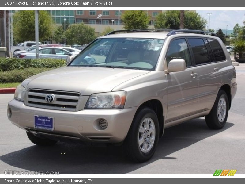 Sonora Gold Pearl / Ivory Beige 2007 Toyota Highlander V6
