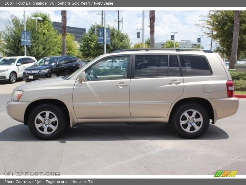 Sonora Gold Pearl / Ivory Beige 2007 Toyota Highlander V6