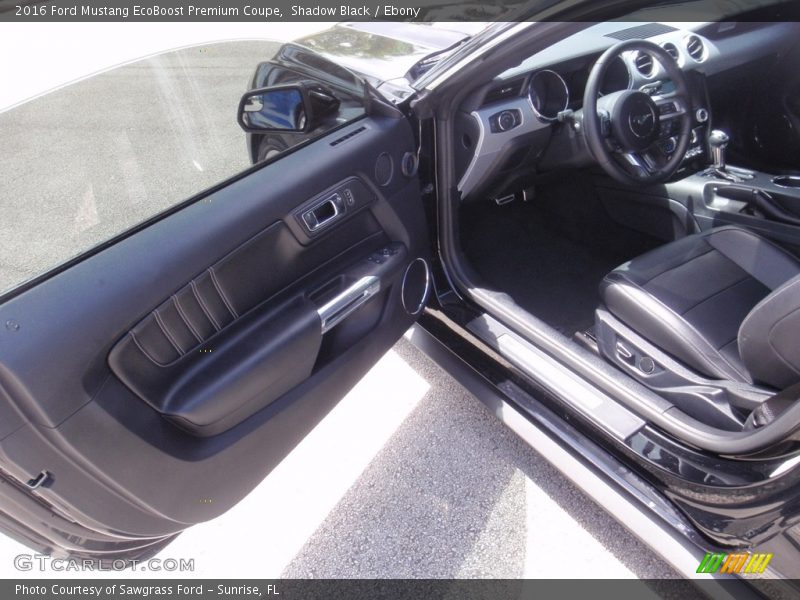 Shadow Black / Ebony 2016 Ford Mustang EcoBoost Premium Coupe