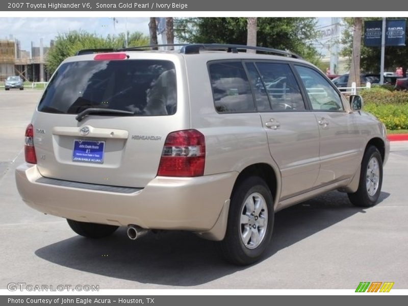 Sonora Gold Pearl / Ivory Beige 2007 Toyota Highlander V6