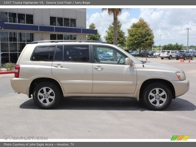 Sonora Gold Pearl / Ivory Beige 2007 Toyota Highlander V6