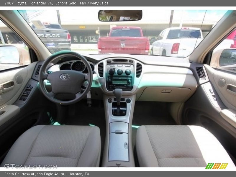 Sonora Gold Pearl / Ivory Beige 2007 Toyota Highlander V6