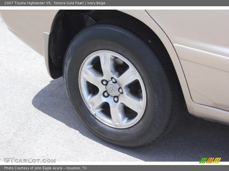 Sonora Gold Pearl / Ivory Beige 2007 Toyota Highlander V6