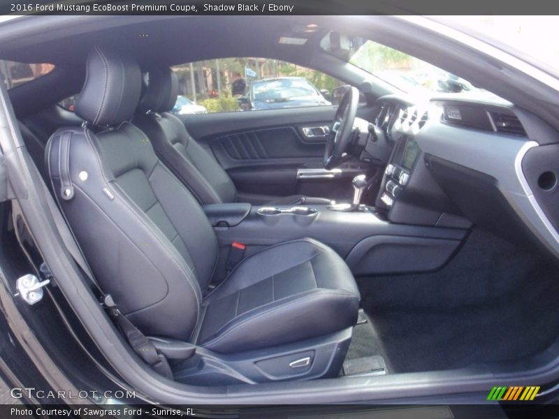 Shadow Black / Ebony 2016 Ford Mustang EcoBoost Premium Coupe