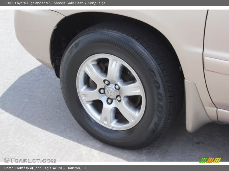 Sonora Gold Pearl / Ivory Beige 2007 Toyota Highlander V6