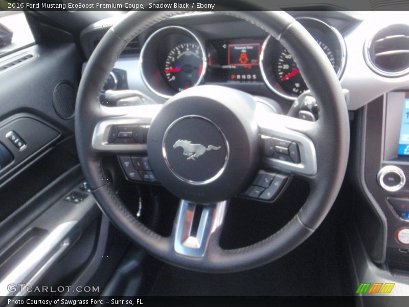 Shadow Black / Ebony 2016 Ford Mustang EcoBoost Premium Coupe