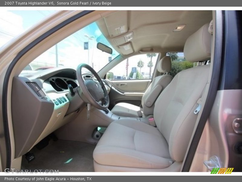 Sonora Gold Pearl / Ivory Beige 2007 Toyota Highlander V6