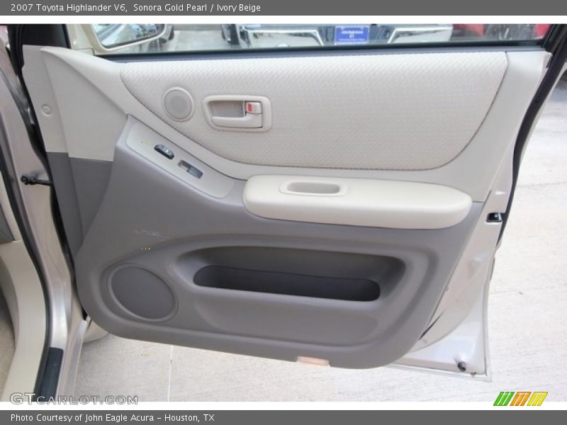 Sonora Gold Pearl / Ivory Beige 2007 Toyota Highlander V6