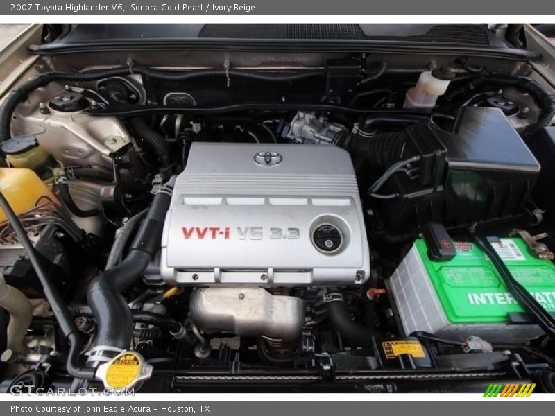 Sonora Gold Pearl / Ivory Beige 2007 Toyota Highlander V6
