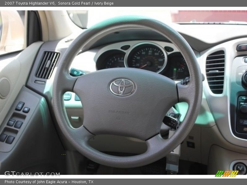 Sonora Gold Pearl / Ivory Beige 2007 Toyota Highlander V6