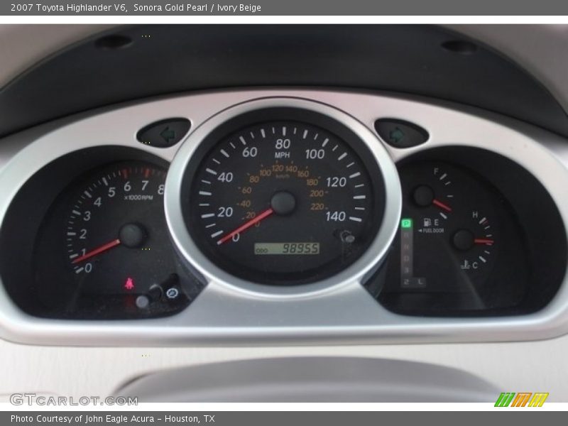 Sonora Gold Pearl / Ivory Beige 2007 Toyota Highlander V6