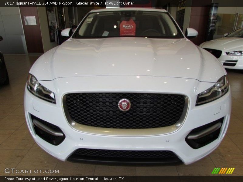 Glacier White / Jet w/Light Oyster 2017 Jaguar F-PACE 35t AWD R-Sport