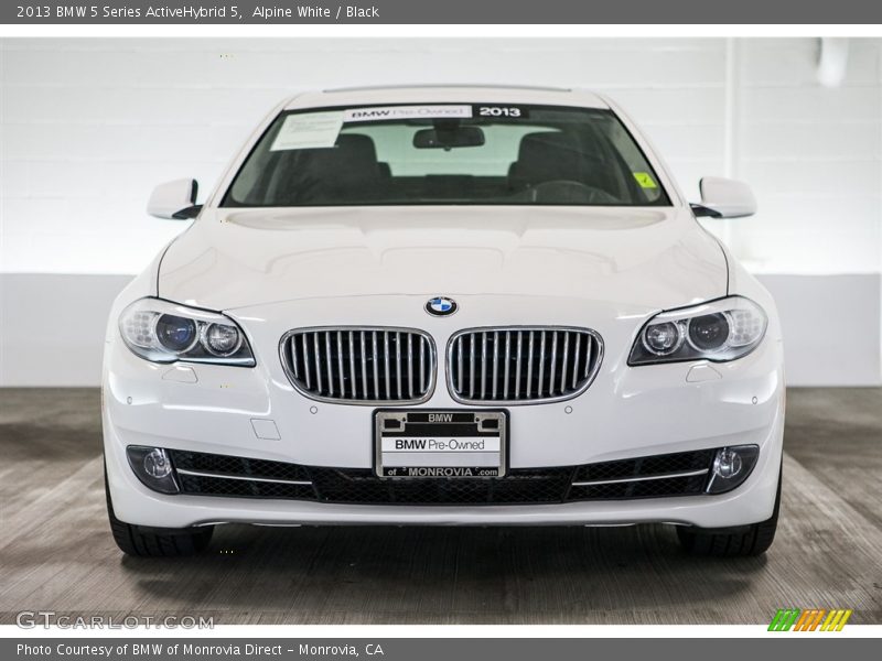 Alpine White / Black 2013 BMW 5 Series ActiveHybrid 5