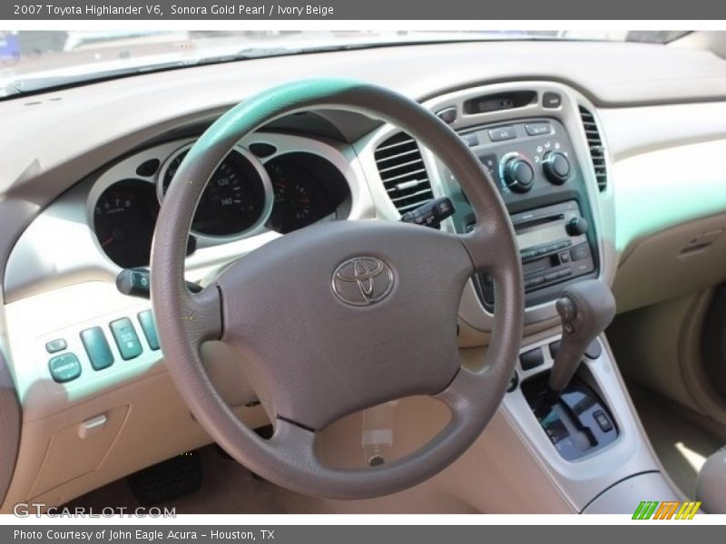 Sonora Gold Pearl / Ivory Beige 2007 Toyota Highlander V6