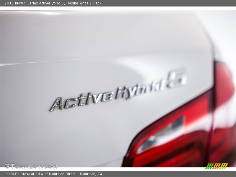 Alpine White / Black 2013 BMW 5 Series ActiveHybrid 5