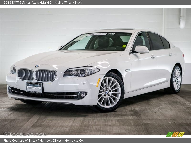 Alpine White / Black 2013 BMW 5 Series ActiveHybrid 5