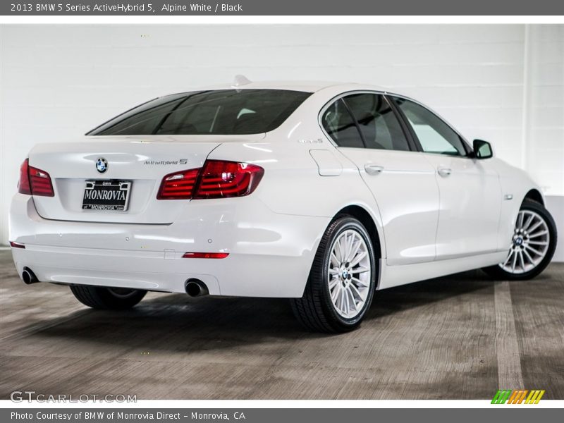 Alpine White / Black 2013 BMW 5 Series ActiveHybrid 5