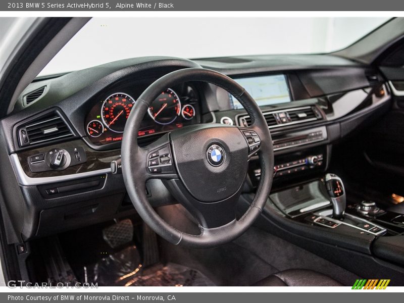 Alpine White / Black 2013 BMW 5 Series ActiveHybrid 5