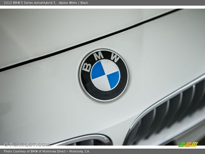 Alpine White / Black 2013 BMW 5 Series ActiveHybrid 5