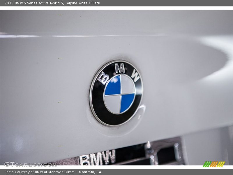 Alpine White / Black 2013 BMW 5 Series ActiveHybrid 5