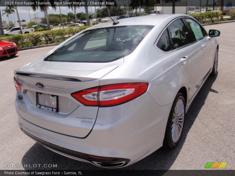 Ingot Silver Metallic / Charcoal Black 2016 Ford Fusion Titanium