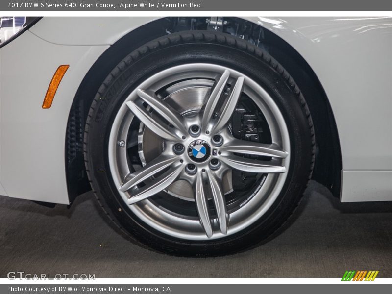 Alpine White / Vermilion Red 2017 BMW 6 Series 640i Gran Coupe