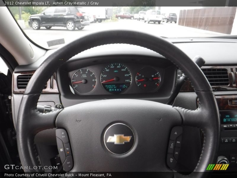 Ashen Gray Metallic / Gray 2012 Chevrolet Impala LT