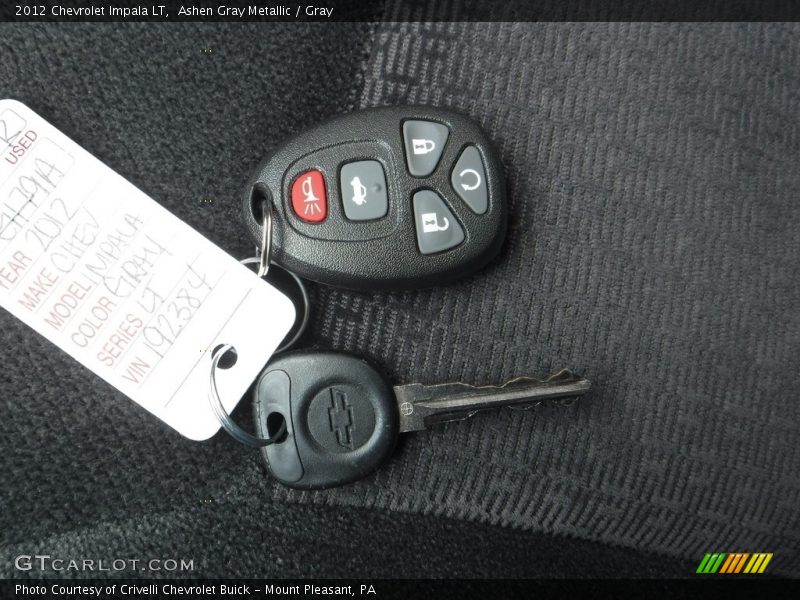Ashen Gray Metallic / Gray 2012 Chevrolet Impala LT