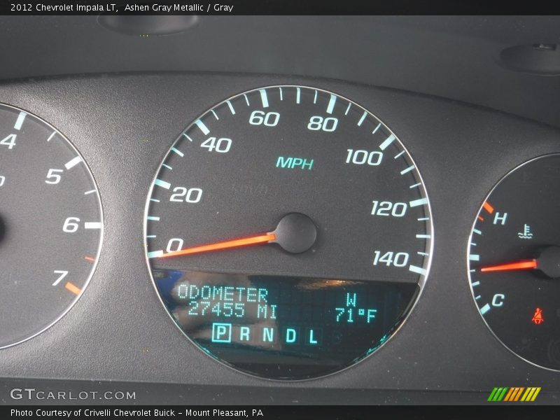Ashen Gray Metallic / Gray 2012 Chevrolet Impala LT