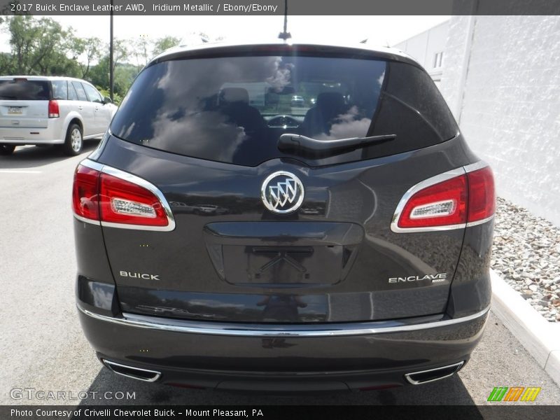 Iridium Metallic / Ebony/Ebony 2017 Buick Enclave Leather AWD