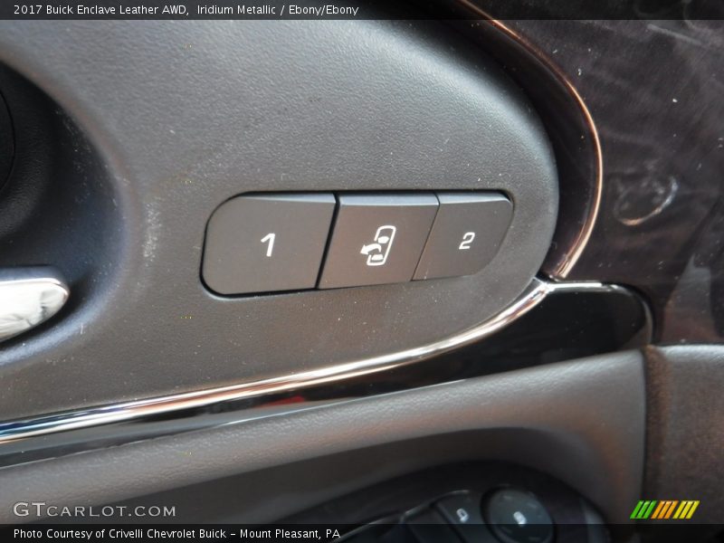 Iridium Metallic / Ebony/Ebony 2017 Buick Enclave Leather AWD