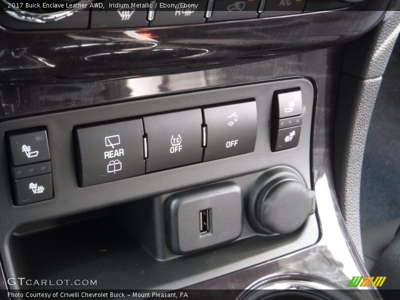 Iridium Metallic / Ebony/Ebony 2017 Buick Enclave Leather AWD