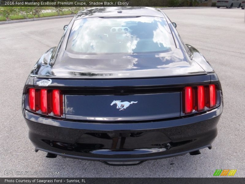 Shadow Black / Ebony 2016 Ford Mustang EcoBoost Premium Coupe