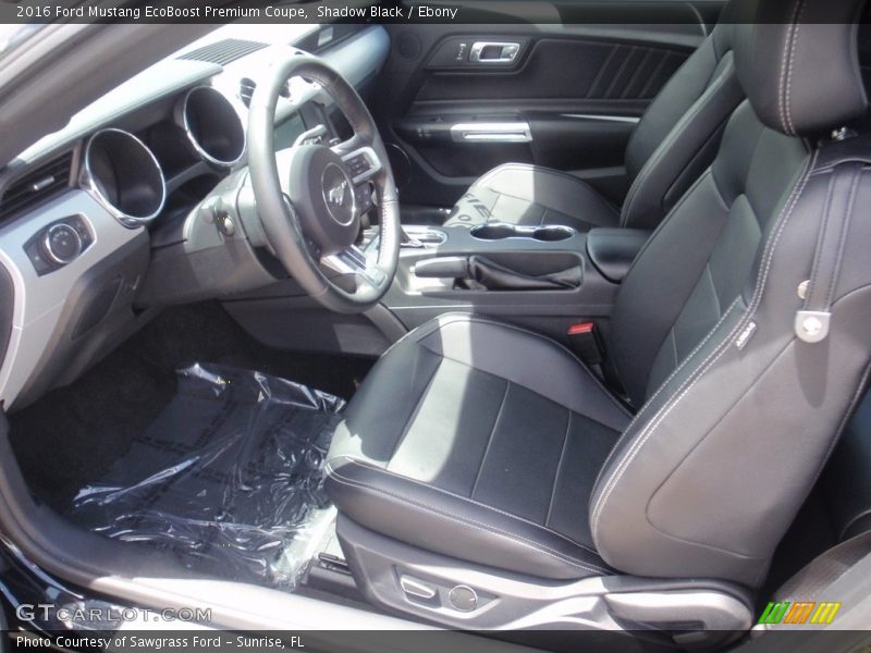 Shadow Black / Ebony 2016 Ford Mustang EcoBoost Premium Coupe