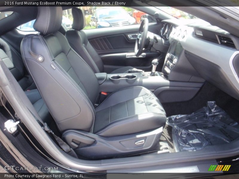 Shadow Black / Ebony 2016 Ford Mustang EcoBoost Premium Coupe