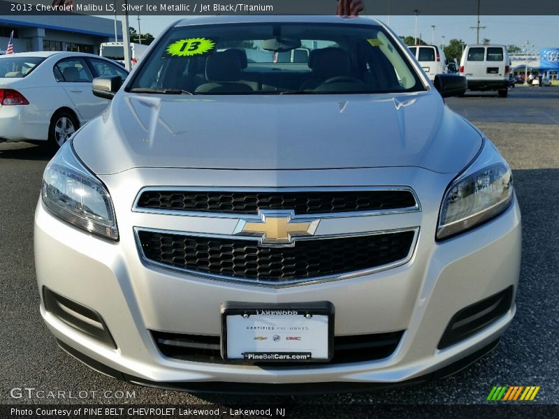 Silver Ice Metallic / Jet Black/Titanium 2013 Chevrolet Malibu LS
