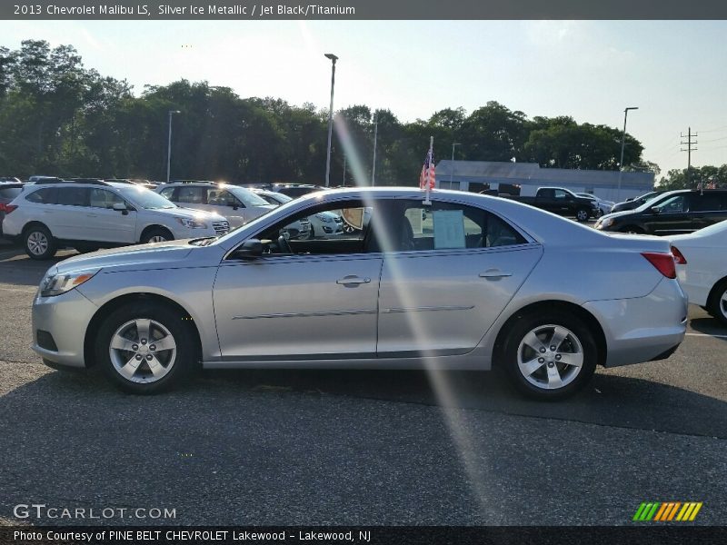 Silver Ice Metallic / Jet Black/Titanium 2013 Chevrolet Malibu LS