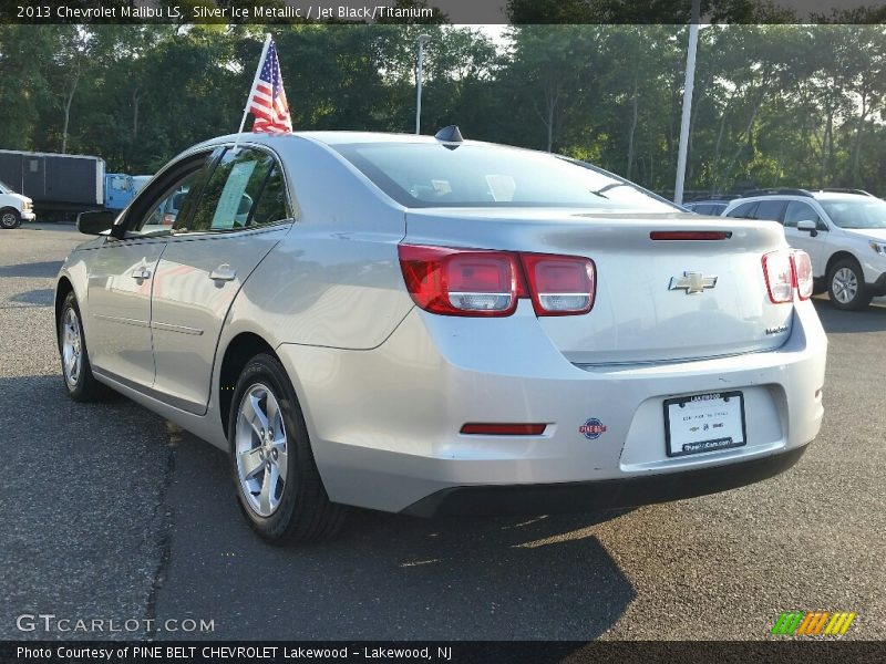 Silver Ice Metallic / Jet Black/Titanium 2013 Chevrolet Malibu LS