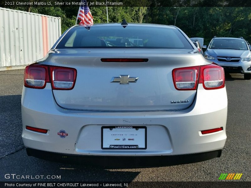 Silver Ice Metallic / Jet Black/Titanium 2013 Chevrolet Malibu LS